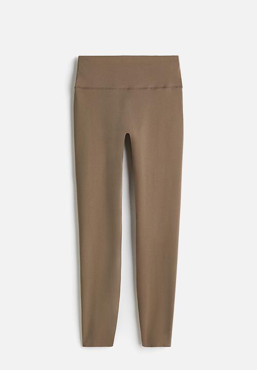 H&M - Sports leggings with softmove™ - dark beige