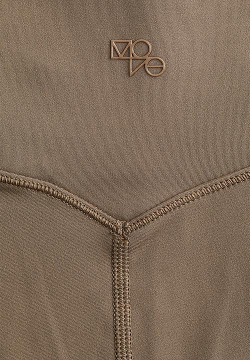 H&M - Sports leggings with softmove™ - dark beige
