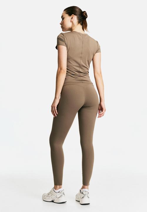 H&M - Sports leggings with softmove™ - dark beige