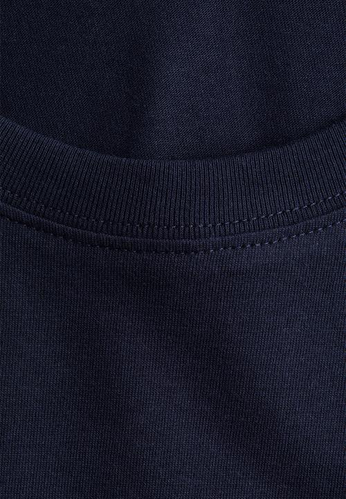 H&M - Oversized printed T-shirt - navy blue/milano