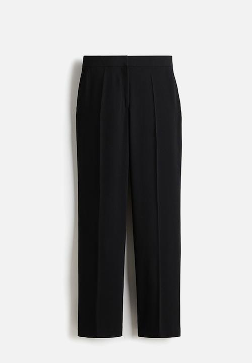 H&M - Straight crease-leg trousers - black