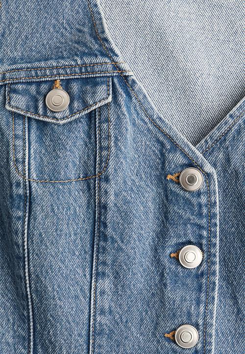 H&M - Denim waistcoat - denim blue