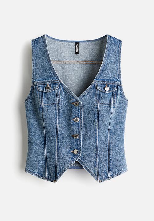 H&M - Denim waistcoat - denim blue