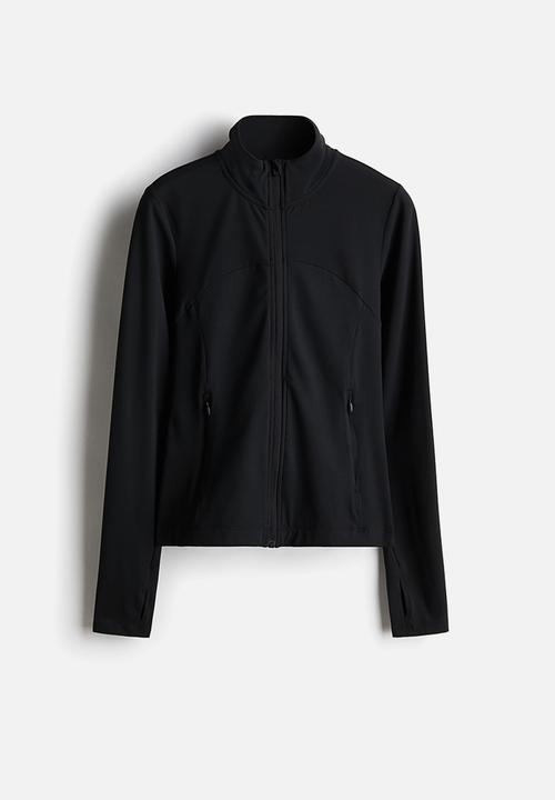 H&M - Zip-through sports jacket with softmove™ - black