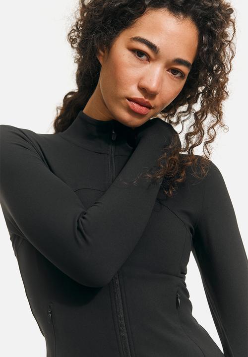 H&M - Zip-through sports jacket with softmove™ - black