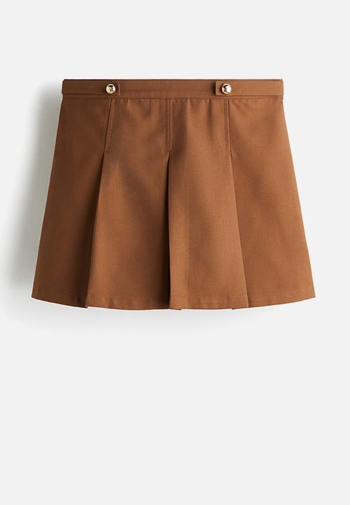 H&M - Pleated skort - brown