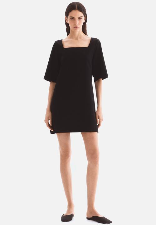 H&M - Twill shift dress - black