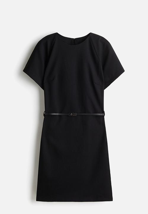 H&M - Belted dress - black