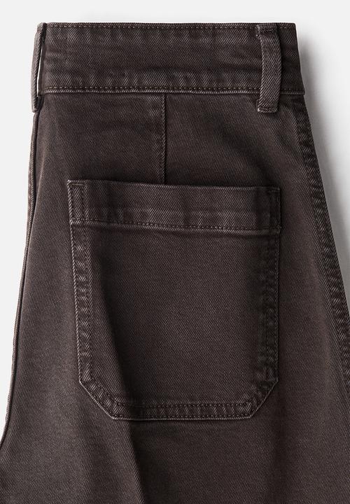 H&M - Wide high ankle jeans - brown