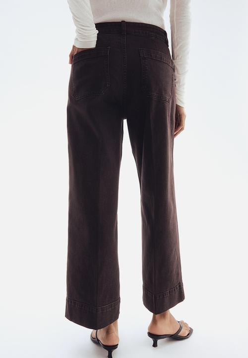 H&M - Wide high ankle jeans - brown