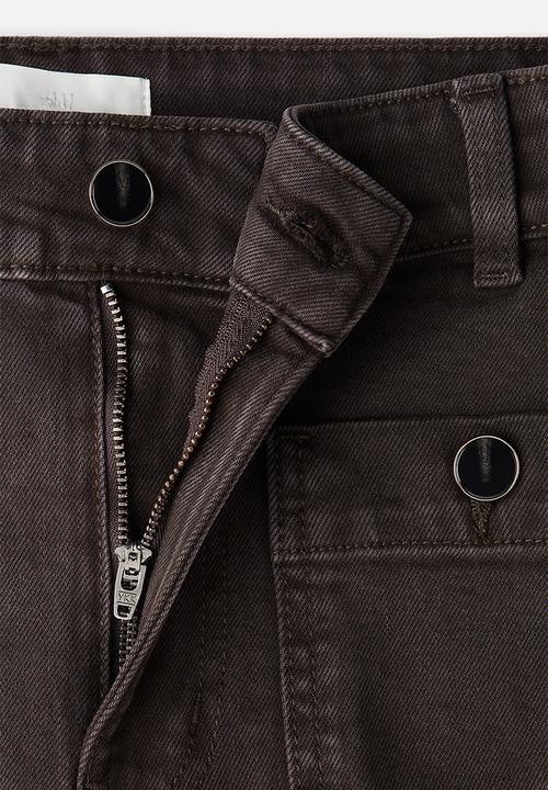H&M - Wide high ankle jeans - brown