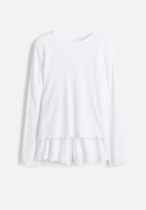 H&M - Pointelle pyjamas - white