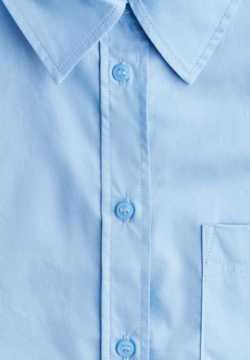 H&M - Oversized cotton shirt - blue