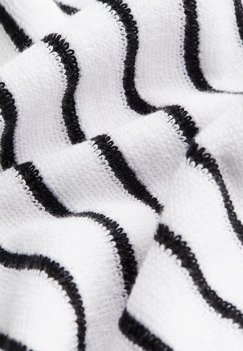 H&M - Striped hand towel - white,multi