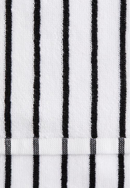 H&M - Striped hand towel - white,multi