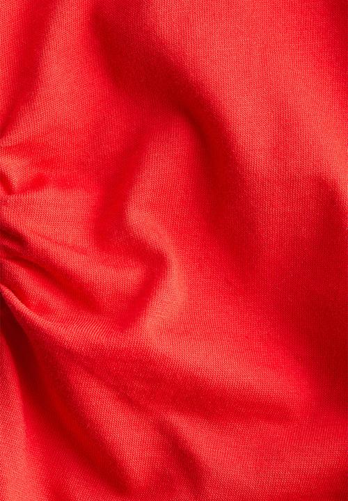 H&M - Ruched T-shirt - red