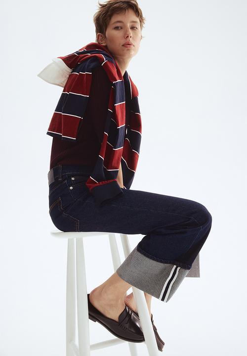 H&M - Wide high ankle jeans - blue