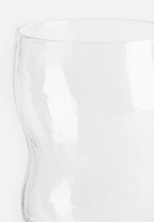 H&M - Asymmetric tumbler - transparent