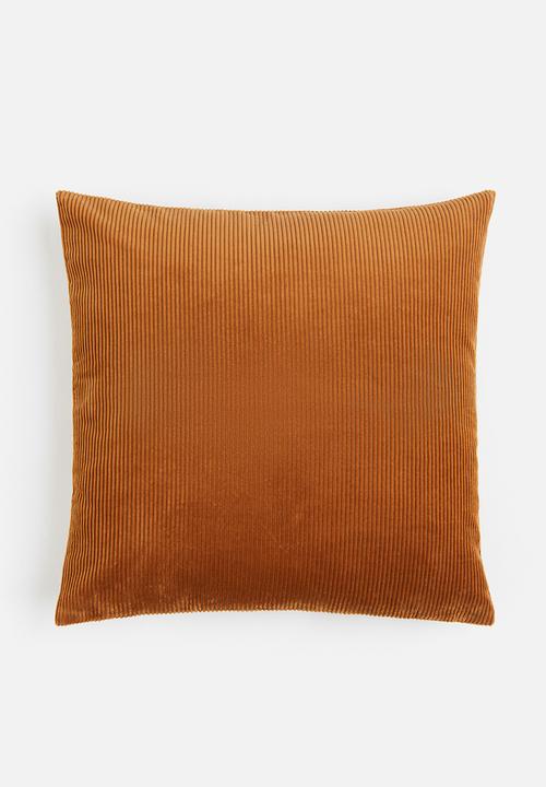 Corduroy cushion cover - camel brown 