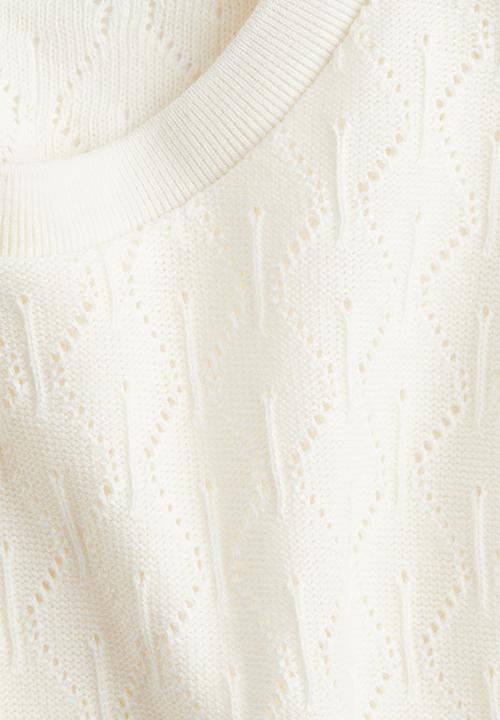 H&M - Flutter-sleeved top - white