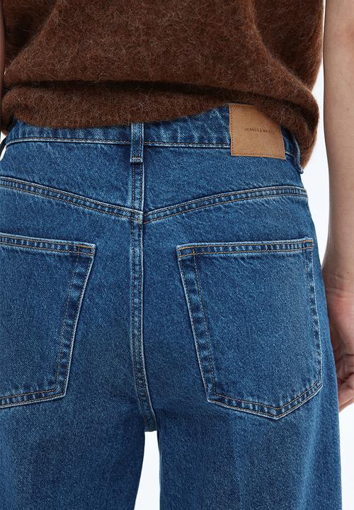 H&M - Wide high ankle jeans - denim blue