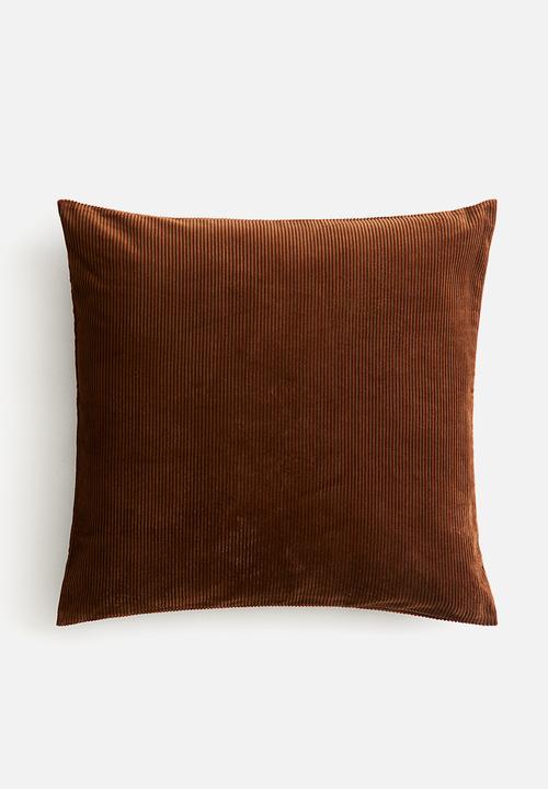 H&M - Corduroy cushion cover - brown