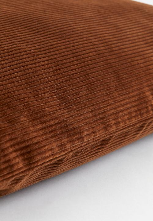 H&M - Corduroy cushion cover - brown