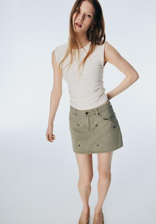 H&M - Draped vest top - cream