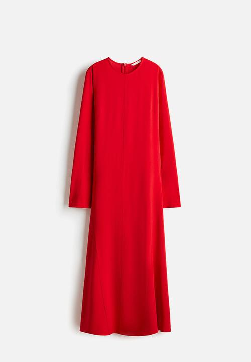 H&M - A-line dress - bright red