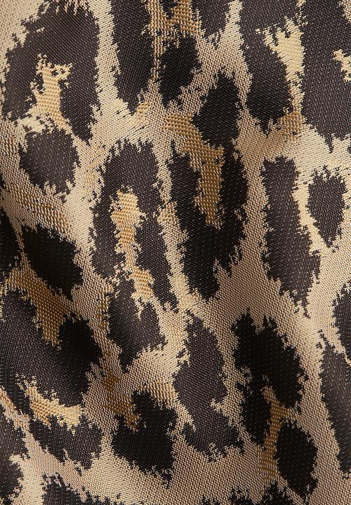 H&M - Wrap skort - beige/leopard print 