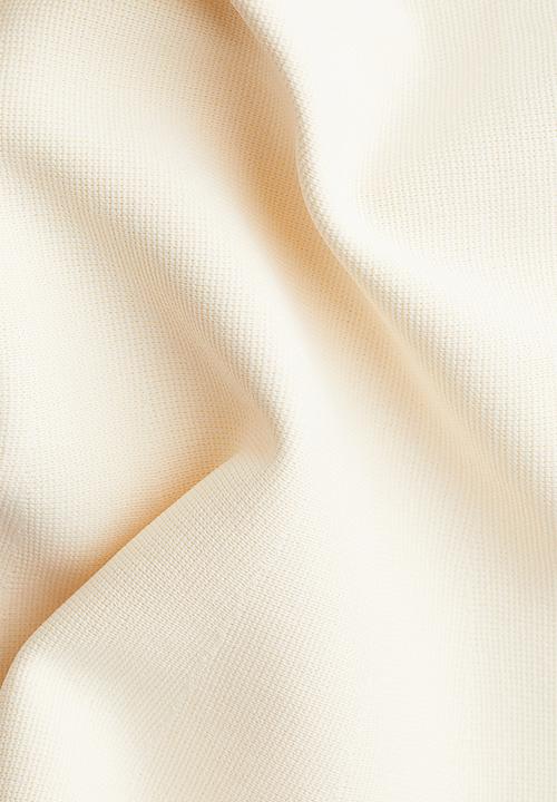 H&M - Off-the-shoulder peplum top - cream