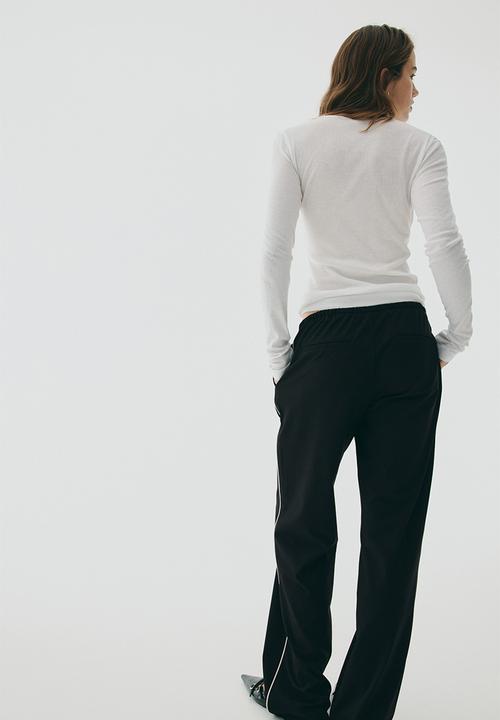 H&M - Drawstring trousers - black