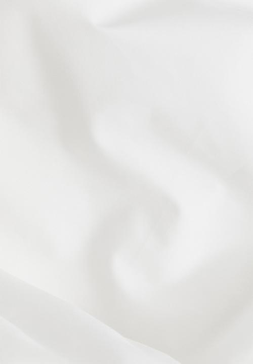 H&M - Double/king cotton percale duvet cover set - white