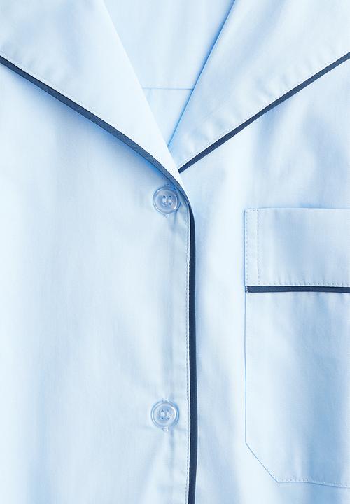H&M - Cotton resort shirt - light blue