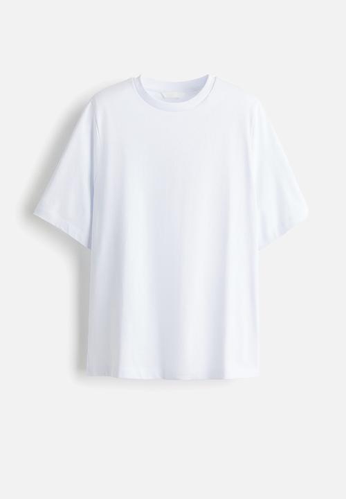 H&M - Shoulder-pad T-shirt - white