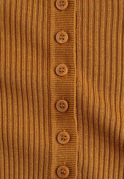 H&M - Rib-knit top - light brown