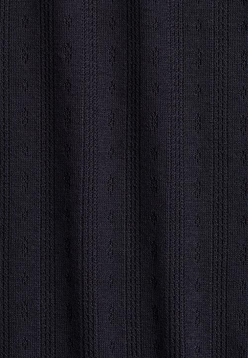 H&M - Pointelle jersey top - navy blue 