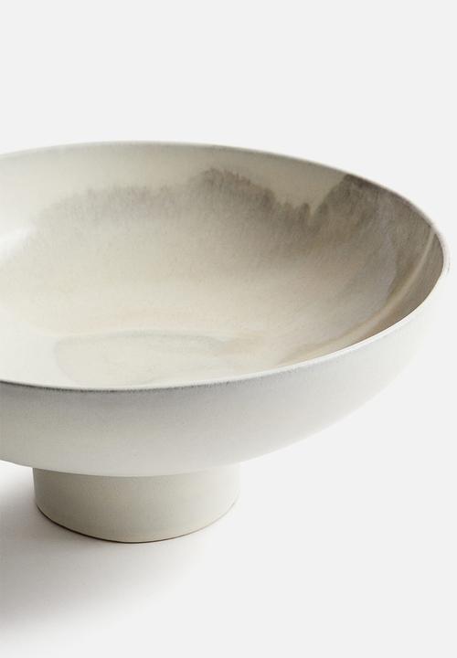 H&M - Large hand-glazed serving bowl - light beige