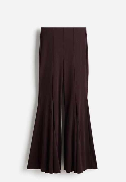 H&M - Flared trousers - burgundy