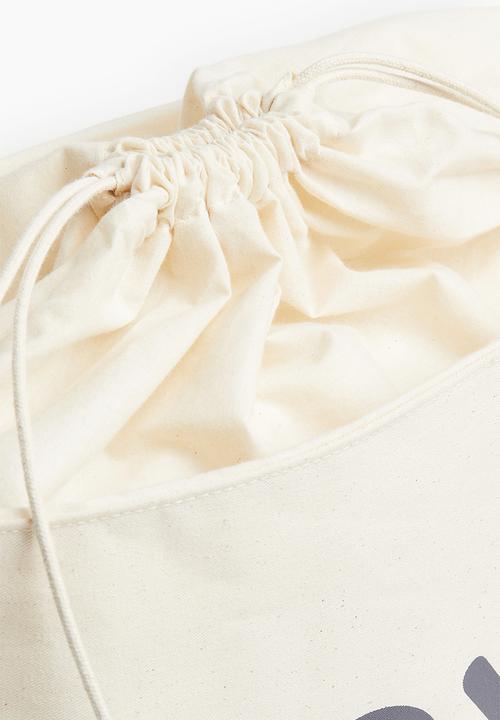 H&M - Canvas storage basket - white