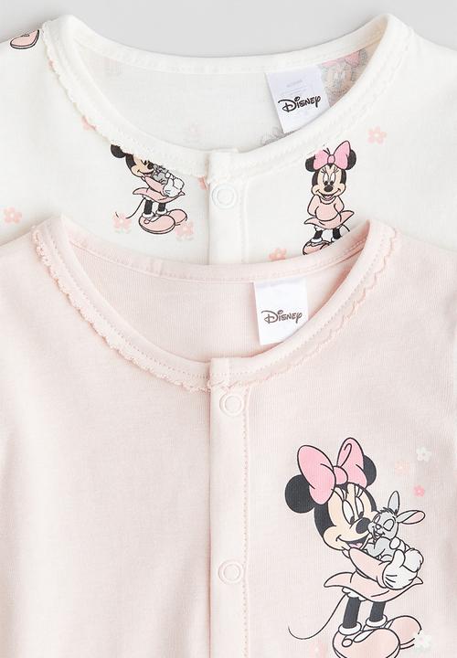 H&M - 2-Pack printed pyjamas - light pink/minnie mouse