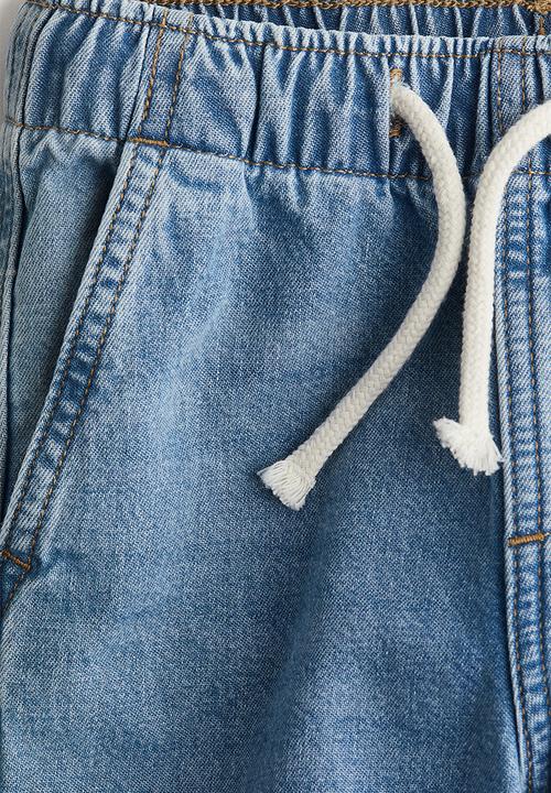 H&M - Denim joggers - light denim blue