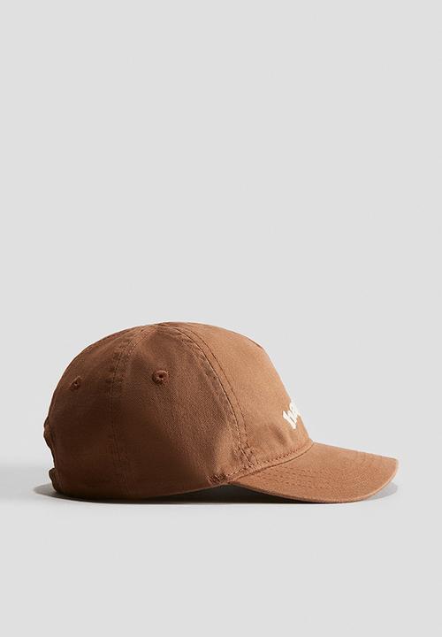 H&M - Cotton cap - brown/happy
