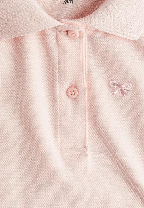 H&M - A-line piqué dress - light pink