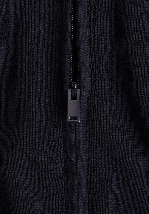 H&M - Zip-through cardigan - navy blue 
