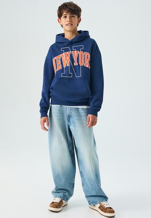 H&M - Hoodie - blue/new york