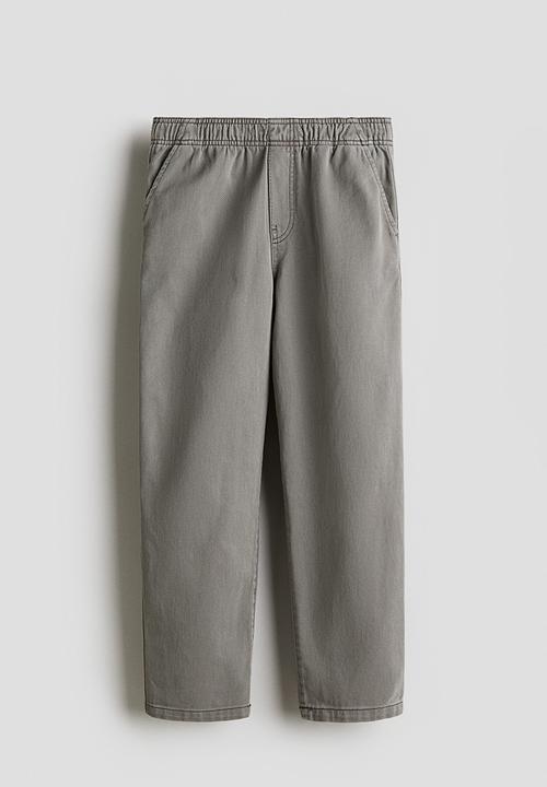 H&M - Cotton twill joggers - dark grey