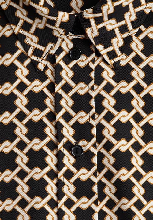 H&M - Patterned shirt - black patterned
