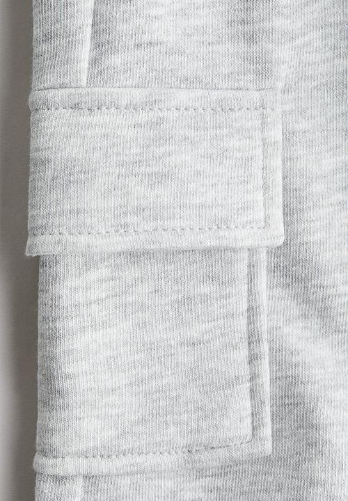 H&M - Sweatshirt cargo shorts - light grey marl 