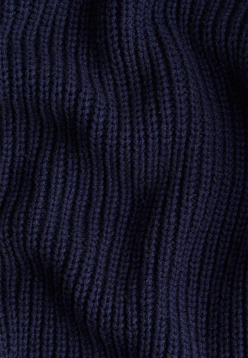 H&M - Cotton-blend jumper - navy blue 